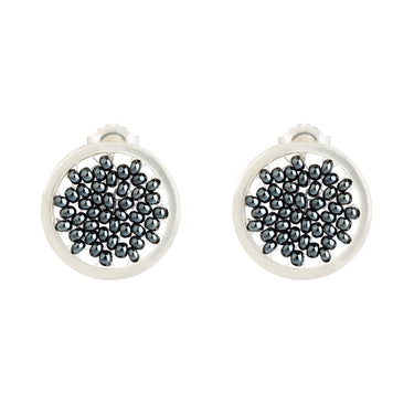 Aretes Upsala Plata Circulo Chico Poste Acerina